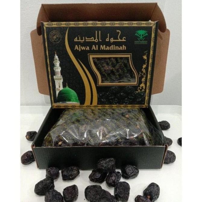 

KURMA BUAH-BUAHAN KURMA AJWA MADINAH NABI AJWAH ALIYAH 1KG EL09I09A82L