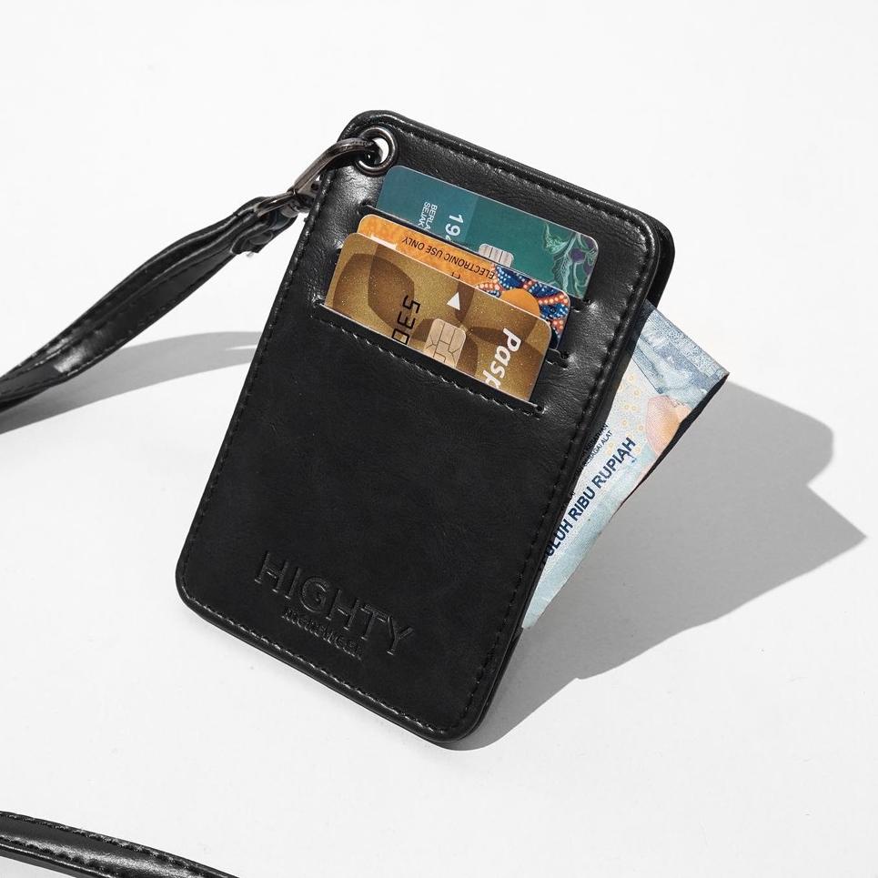 ➱ HIGHTY Black Cardholder Lanyard ➵