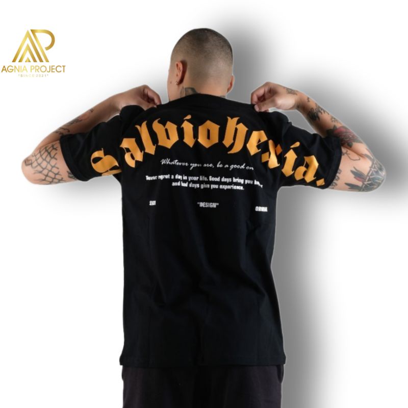 Kaos Pria Distro Bandung Salvio Hexia Terbaru Cotton Combad 30S Tebal Tshirt Pria Keren