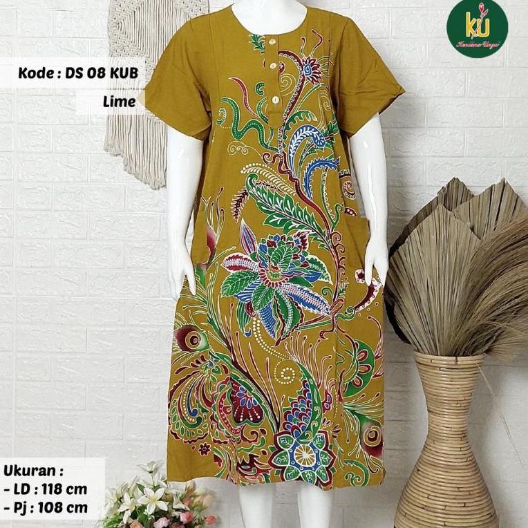 LANGSUNG KIRIM DASTER BATIK KENCANA UNGU KENCANA UNGU DASTER KENCANA UNGU LEBEL BIRU BATIK KANCING B