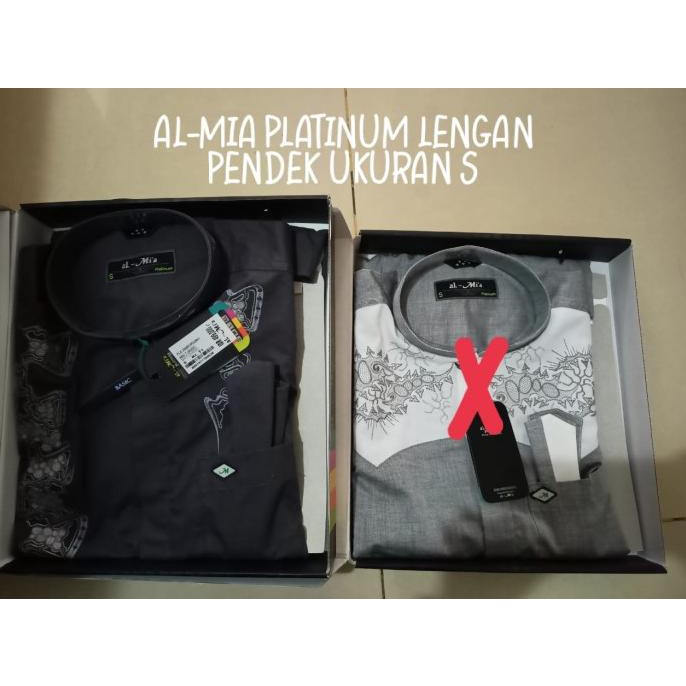 Sale BAJU KOKO AL-MIA PLATINUM LENGAN PENDEK /BAJU KOKO PRIA/BAJU KOKO DEWASA/BAJU KOKO ANAK/BAJU KO