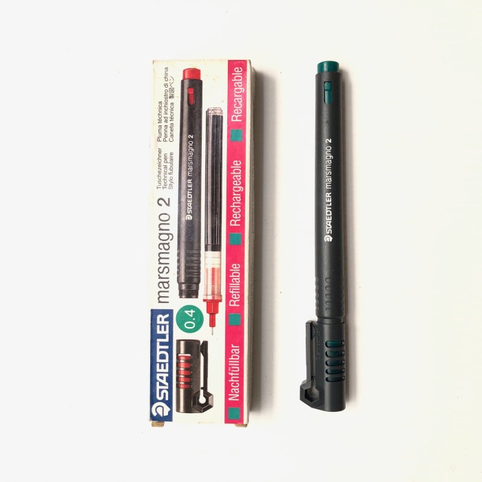 

Dpen Staedtler Marsmagno 2 Pena Rapido 0,1 - 0,7 (Tinta Dintabung Kering)