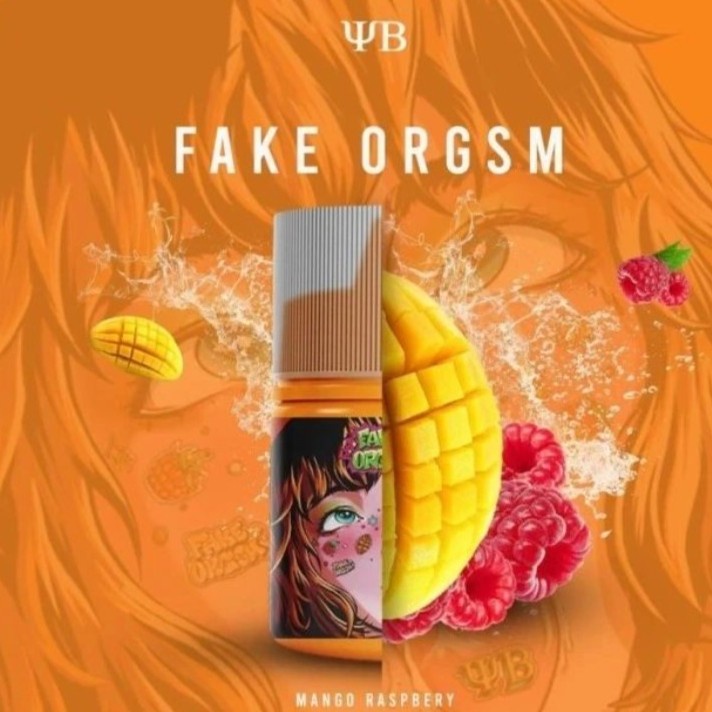 Fake Orgsm Liquid Vape Mango Raspberyy 3MG 60ML BY Ybrap X Ora Brewery