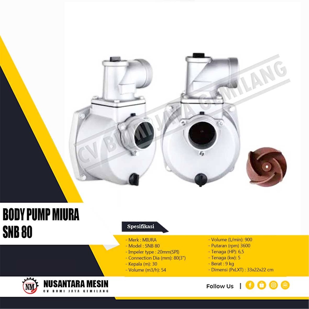 POMPA AIR MIURA SNB 80 3 INCH