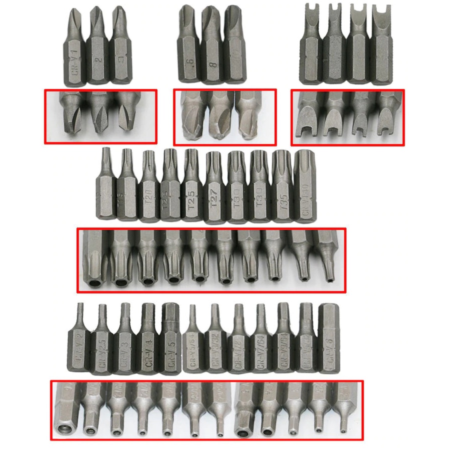 COD SET 33 PCS Mata Bor Obeng Magnet Screwdriver Cordless / Baja Komplit Plus Minus Bintang