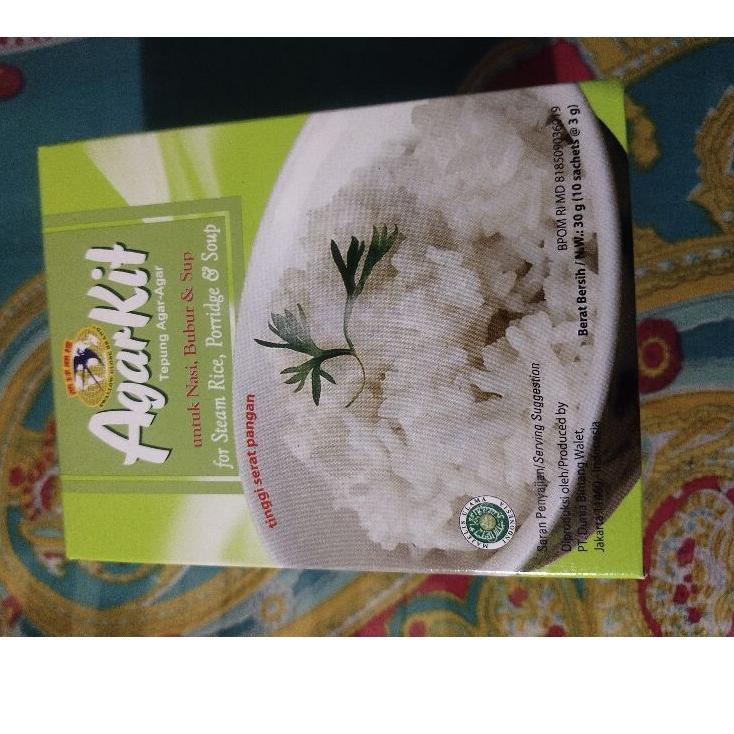 

Lagi Bagus [1 box isi 10 sachet] Agar Kit Nasi Pulen 30 g