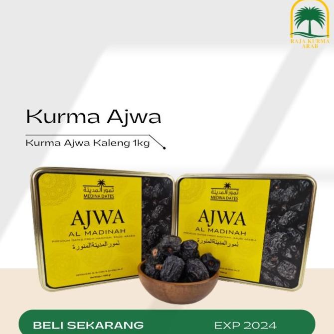

KURMA READY STOCK KURMA NABI AJWA ASHOGIROH 1KG KEMASAN KALENG EL09I09A82L
