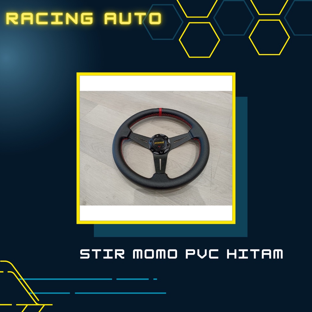 Stir Mobil / Stir Momo PVC Hitam