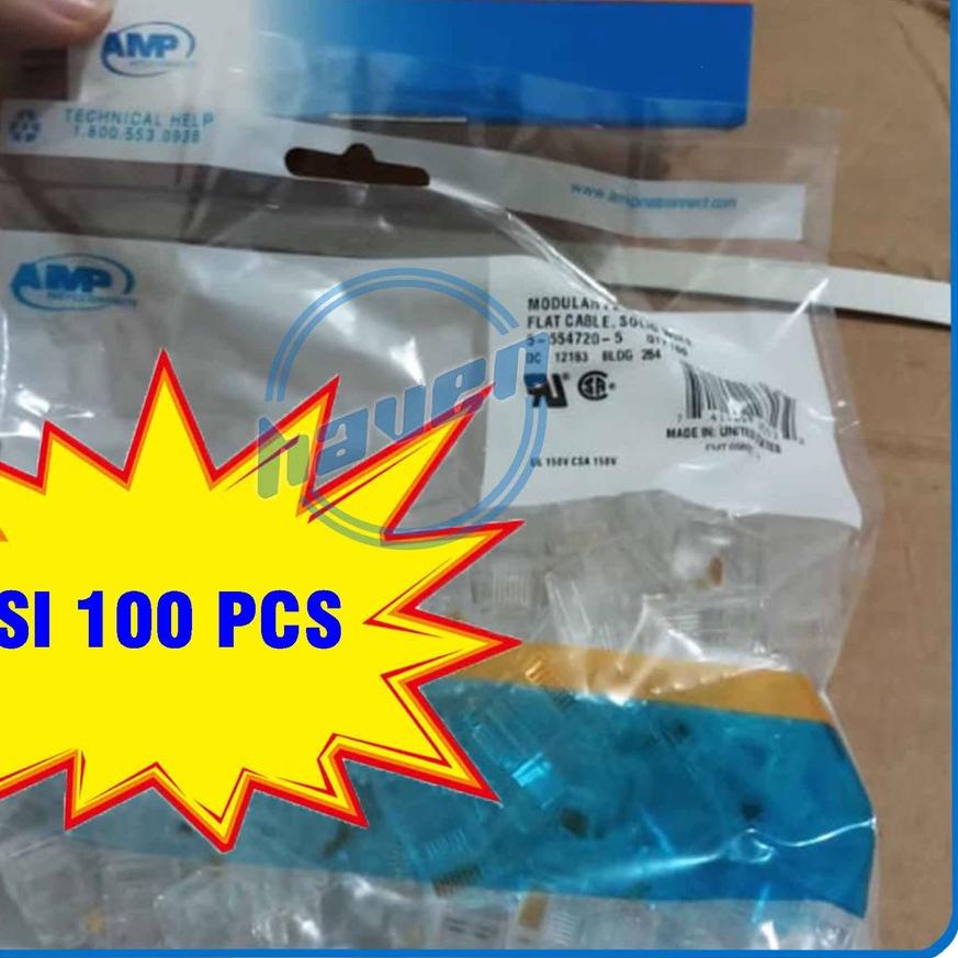 ◊ Rj45 Cat6 Konektor Rj45 Cat6 AMP Konektor LAN Cat6 AMP Connector Rj45 Cat6 AMP LAN Konektor ★