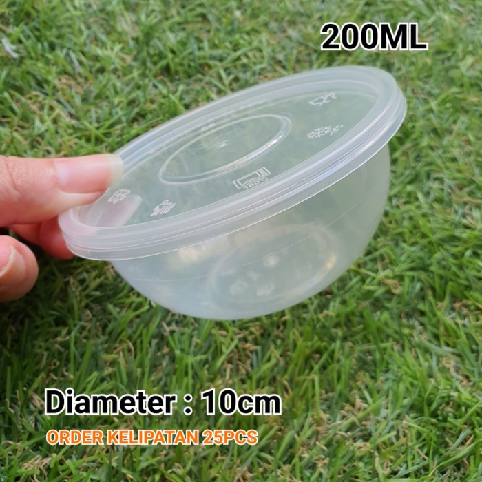 [Mangkok] Thinwall Cup 200Ml Bowl 200Ml / Food Container Bowl 200Ml Thin Wall [Stok]