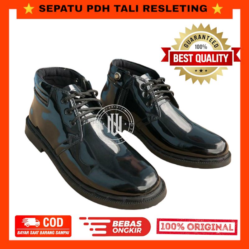 SEPATU PDH  TALI RESELTING TNI POLRI SECURITY,SEPATU DINAS PDH KILAP BERKUALITAS