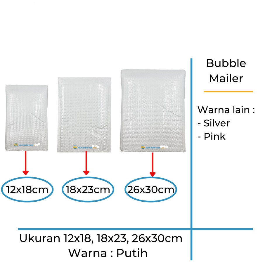 

Amplop Bubble Putih Murah | Envelope Bubble Mailer Packaging