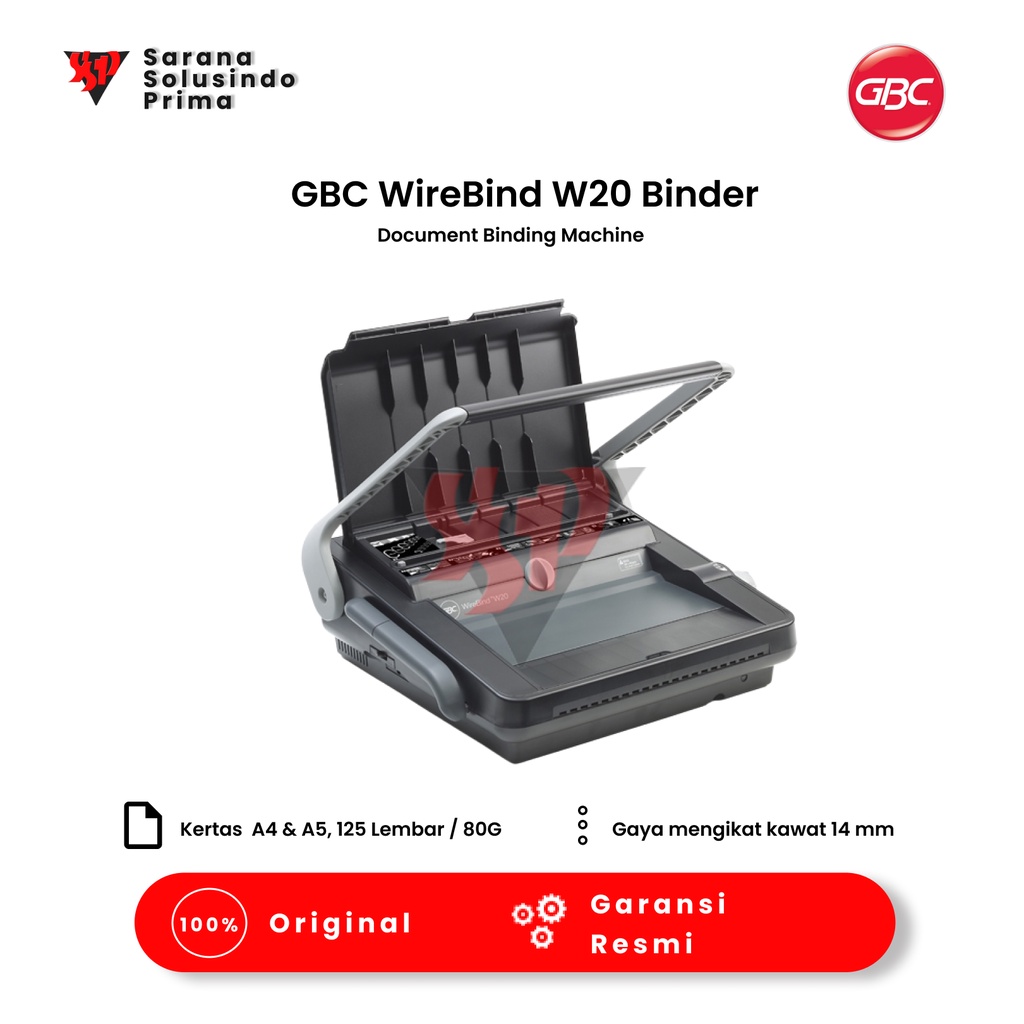 

Mesin Jilid | GBC WireBind W20 Binder | BERGARANSI RESMI | JABODETABEK