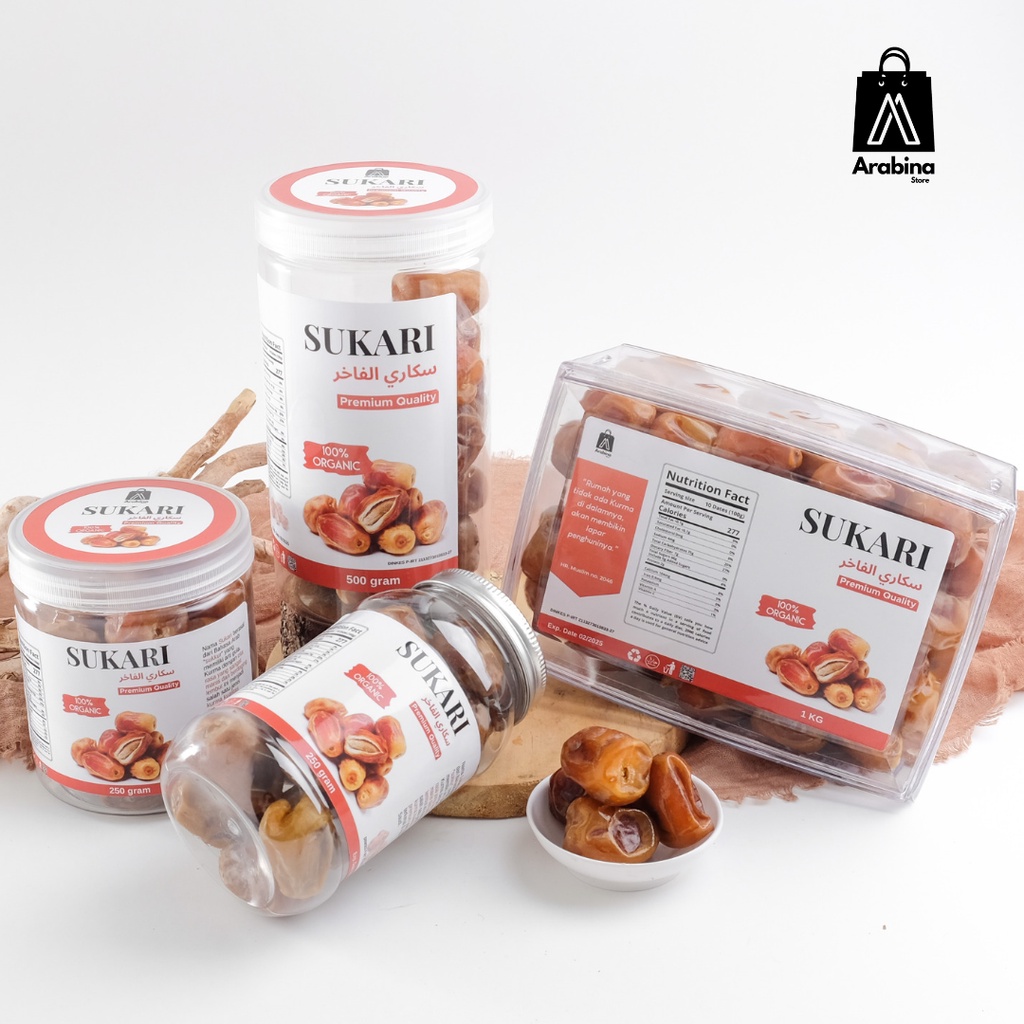 Arabina Kurma Sukari Arabina Sukkari Original Premium