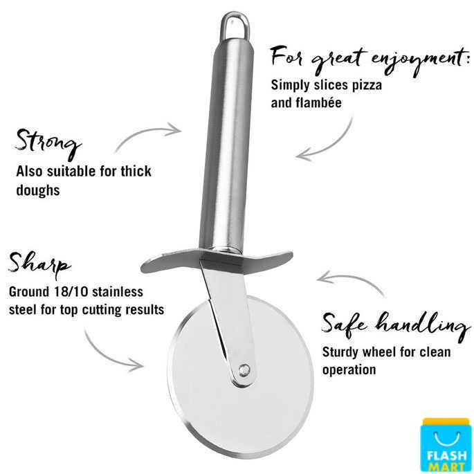 Flashmart Pemotong Kue Pizza Roller Cutter Stainless Steel - CJ360