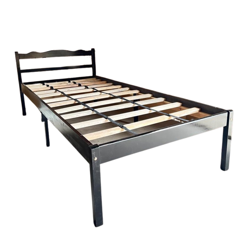 Tempat tidur kayu / Ranjang Kayu / Dipan Double bed uk 120 x 200