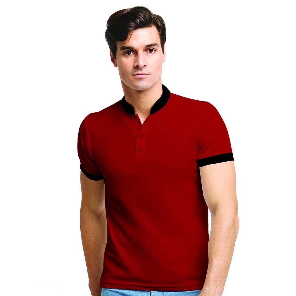 Noveli wear - Kaos polo shirt pria | kaos polos kerah shanghai | atasan baju kaos pria krah sanghai size L XL XXL