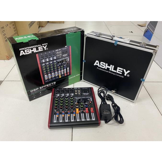Mixer ashley 4 channel focus400/focus-400 plus box alumunium