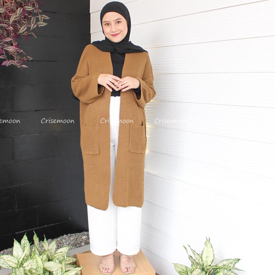 ♤ Long cardigan rajut oversize / cardigan Rajut panjang / Cardigan Rajut Longcardy Oversize Tebal ❉