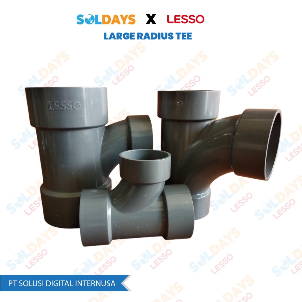 Lesso Large Radius Tee (AW) 4&quot; / LARGE RADIUS TEE (AW) 4 Inch