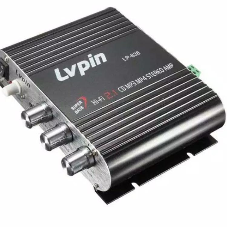 ➦ Amplifier mini 200W Rms Mini Hi-Fi 2.1 untuk Mobil - Motor - Rumah ❈