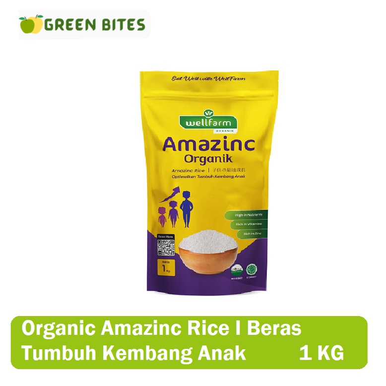 

WellFarm Amazinc Rice I Beras Organik tumbuh Kembang Anak 1 kg