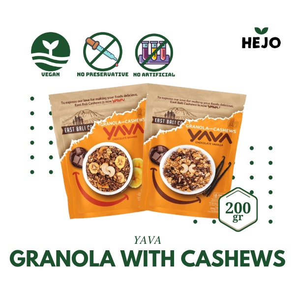 

East Bali Cashew YAVA - Cemilan Sarapan Sehat Granola dengan Kacang Mede