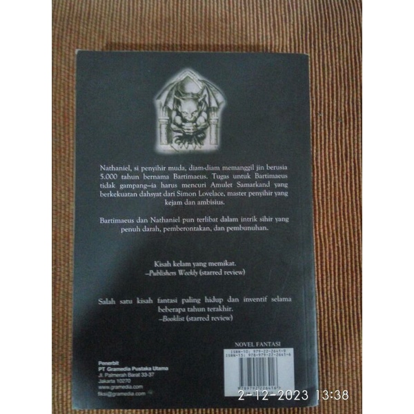 Novel The Amulet Of Samarkand