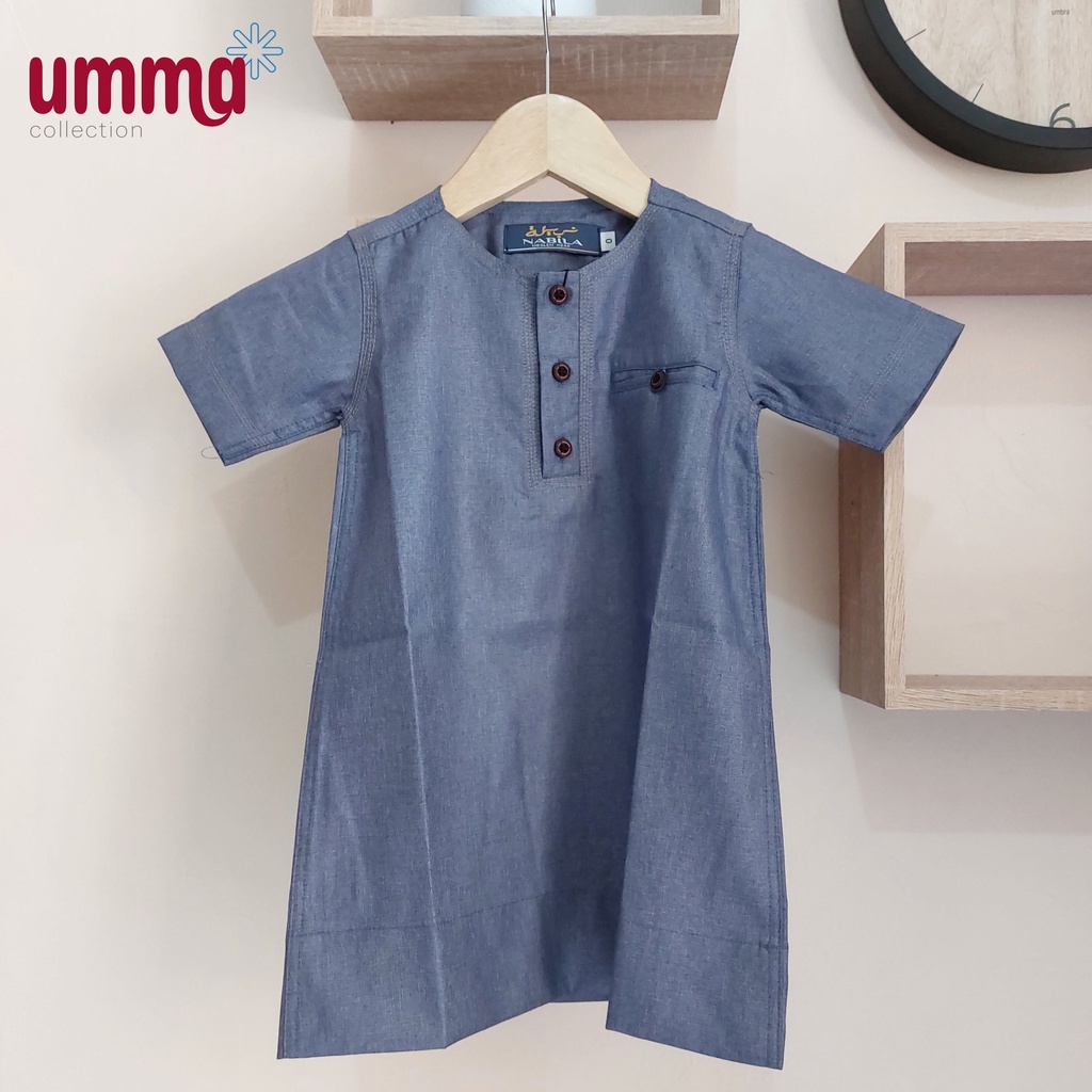 Gamis Nabila Lengan Pendek / Jubah / Jubba / Gamis Anak