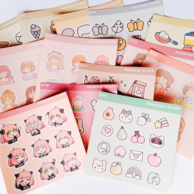 

[PART 2] Sticker Sheet Lucu Journal Aesthetic (No Cutting)