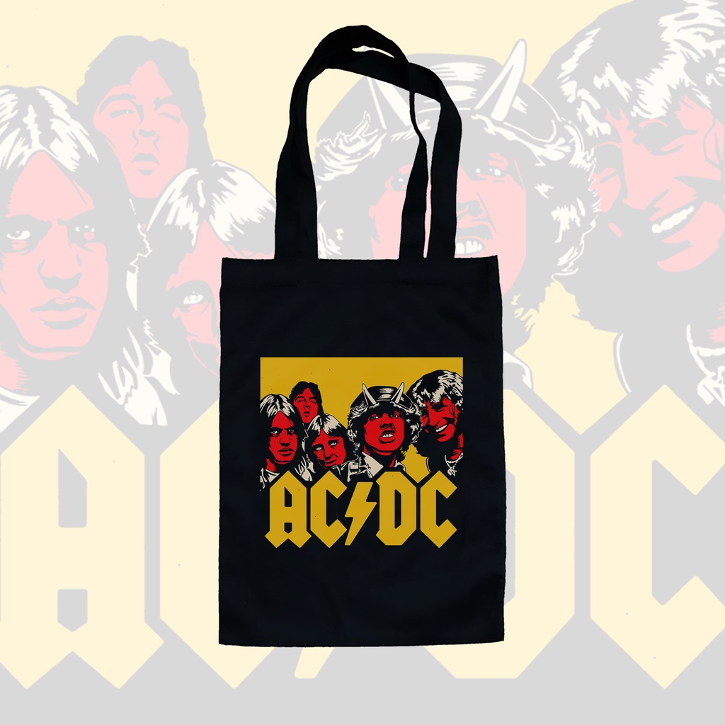 TOTE BAG HITAM - AC DC