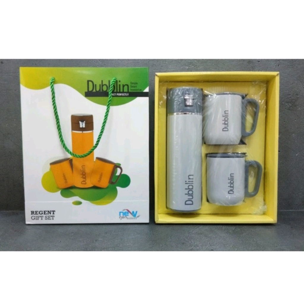 TERMOS DAN MUG DUBLIN REGENT GIFT SET 2 CANGKIR 1 TERMOS