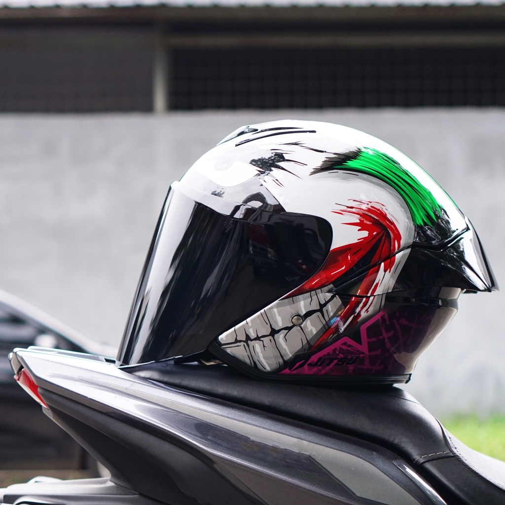 Helm Jitsu Joker Hitam Gloss SNI