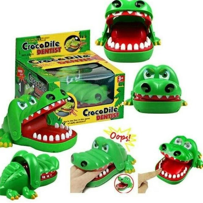 STOK TERBATAS MAINAN GIT BUAYA / MAINAN KEPALA BUAYA / PERMAINAN ANAK 3 TAHUN / GAME JEBAKAN LUCU