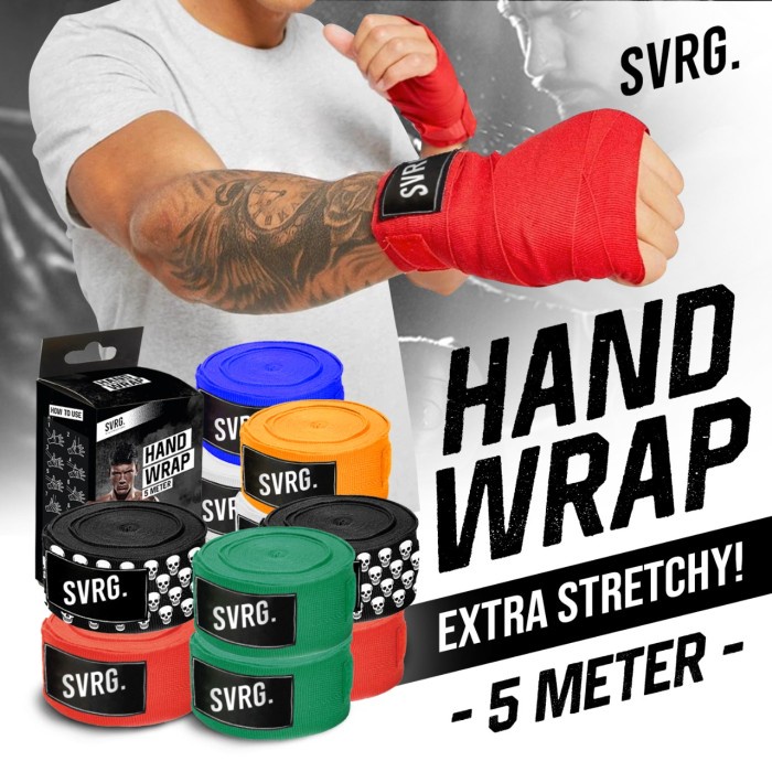 Svarga Hand Wrap 5 Meter - Handwrap Boxing - MMA - Muaythai