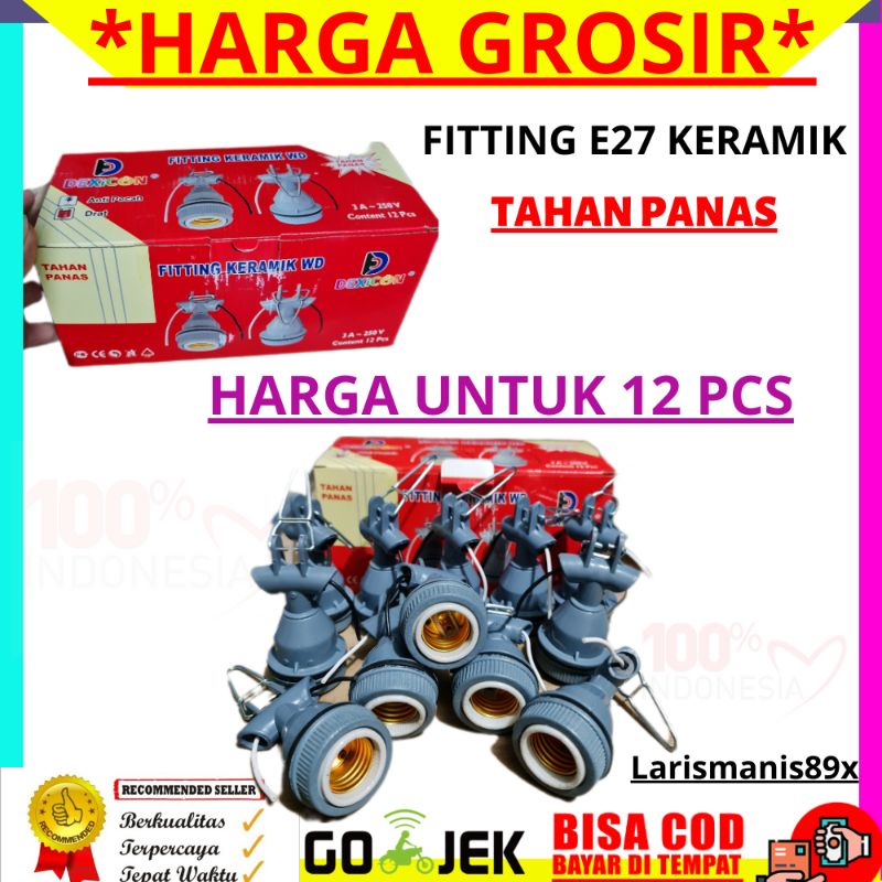HARGA GROSIR Fitting Lampu Gantung E27 DEXICON
