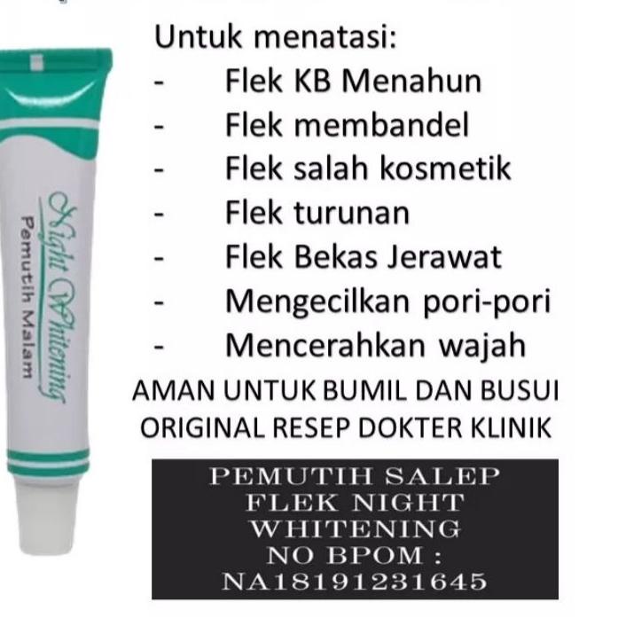 ➩ Liz Skin Care Day Whitening DR Listiani Pemutih Malam ✤