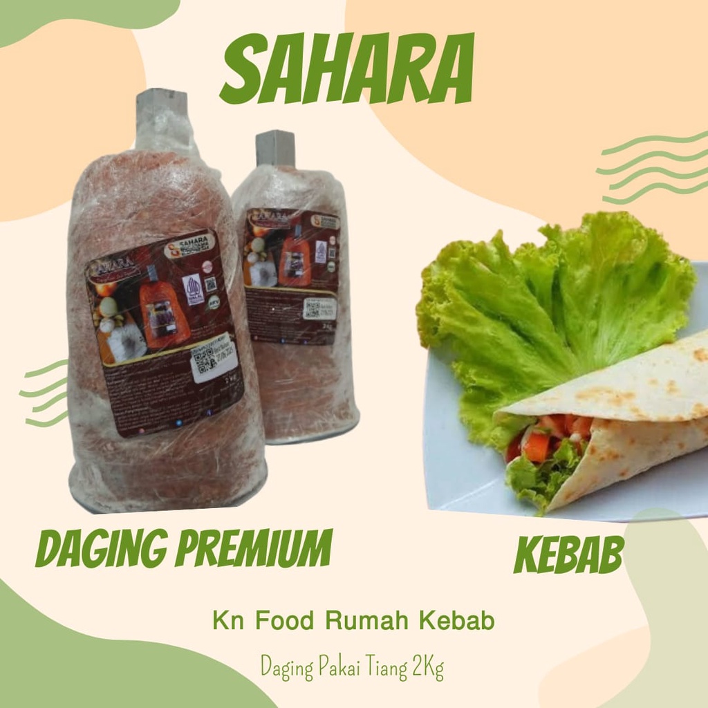 

Daging Kebab Sahara dengan tiang 2 kg Premium - Daging Isian Kebab-Sahara Pakai tiang 2kg Premium