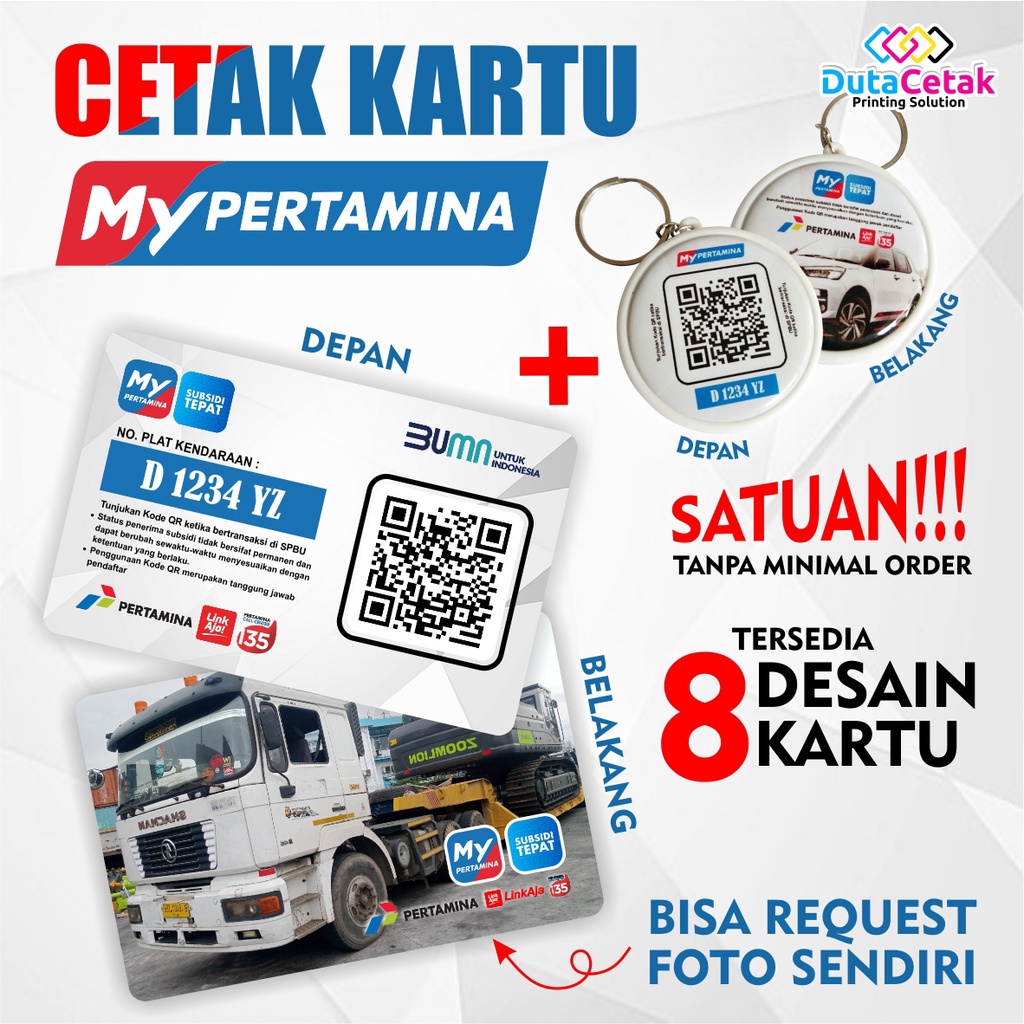 Kartu MyPertamina / Kartu Member My Pertamina /  ID Card  Satuan