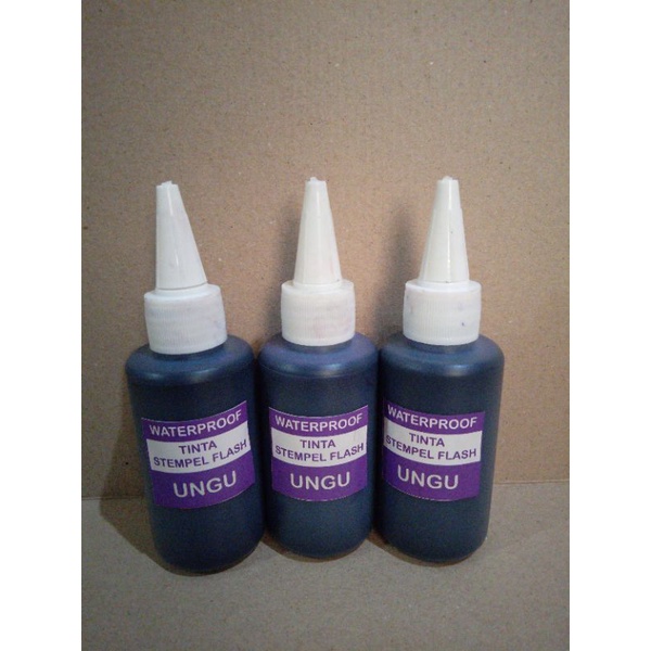 

Tinta stempel warna flash waterproof/anti air, anti luntur isi 100 ml