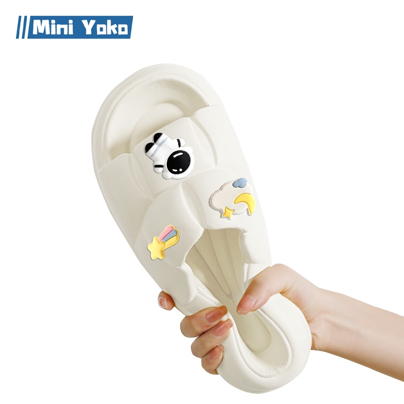 Mini Yoko Sendal wanita slop kekinian karet murah Sandal jelly wanita import korea terbaru Sandal Flat Rumah Empuk Anti Slip