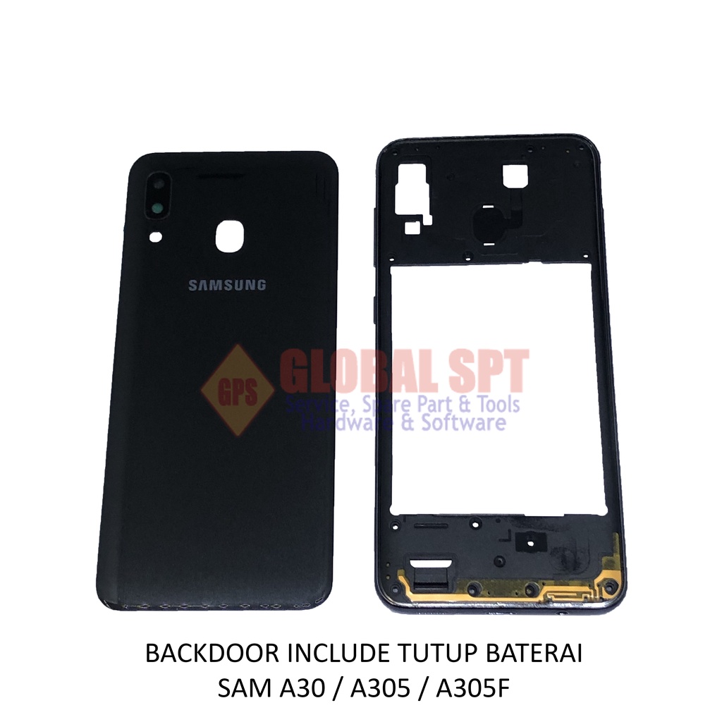 BACKDOOR SAMSUNG A30 INCLUDE TUTUP BATERAI / BACK COVER A305 / TUTUP BELAKANG A305F