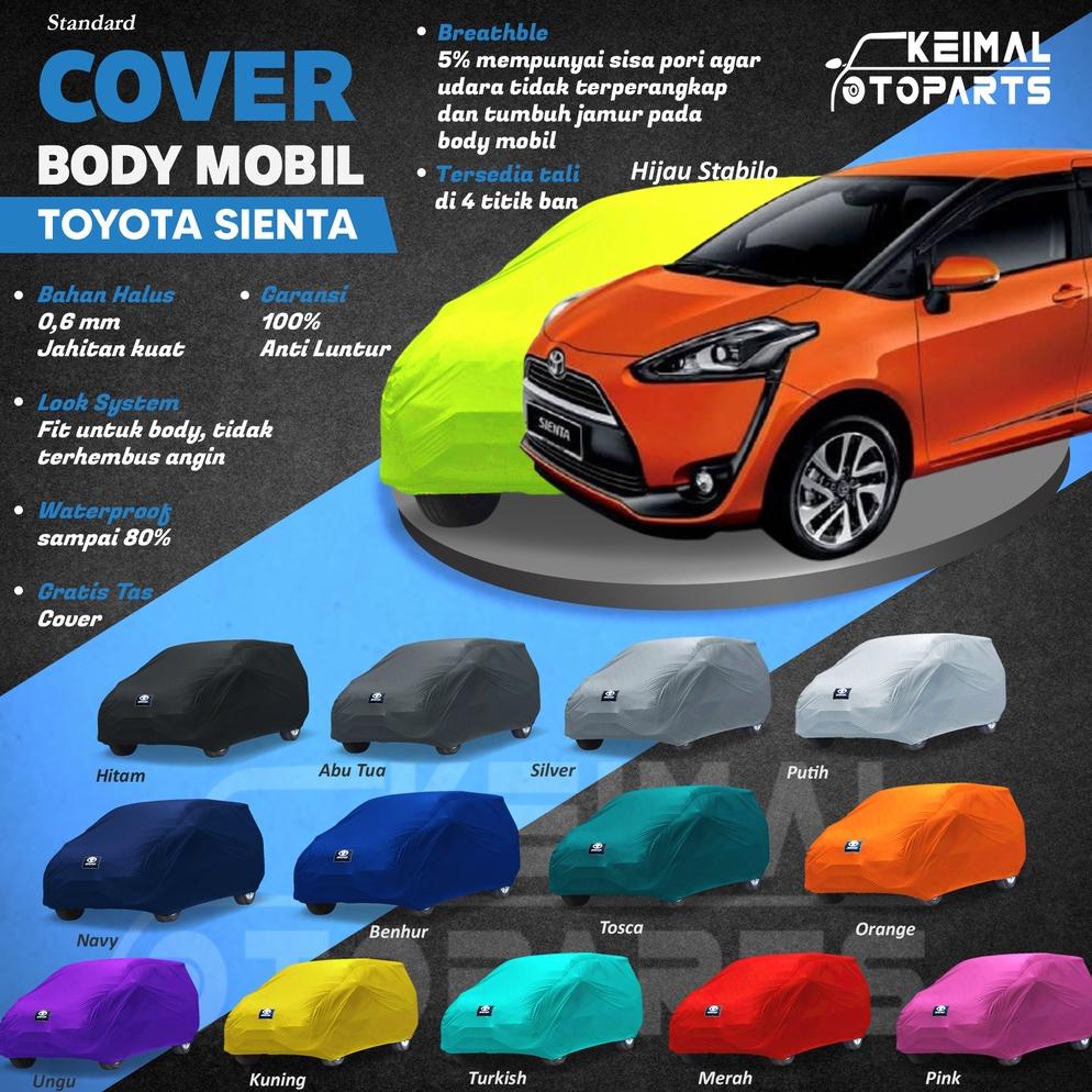 Cover Sarung Mobil Sienta Selimut Pelindung Penutup Body Mobil Toyota Sienta Outdoor Waterproof Anti