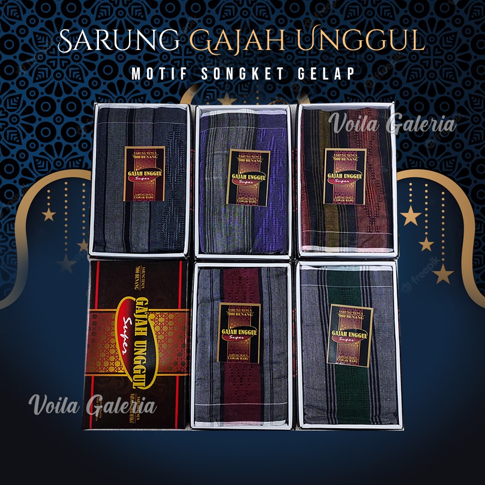 Sarung Tenun Gajah Unggul Super - Sarung Premium Murah Souvenir Haji Umroh Acara