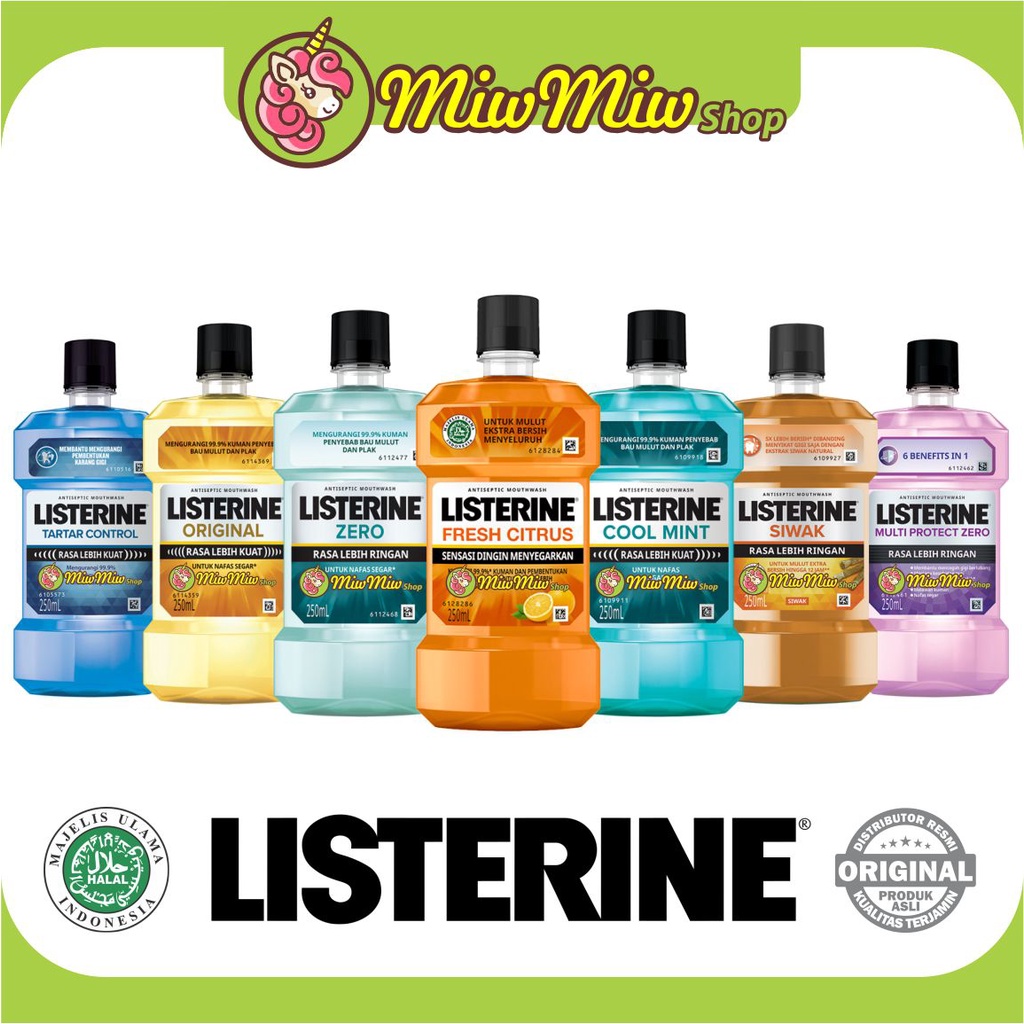 LISTERINE Antiseptic Mouthwash (Obat Kumur Antiseptik Listerin)