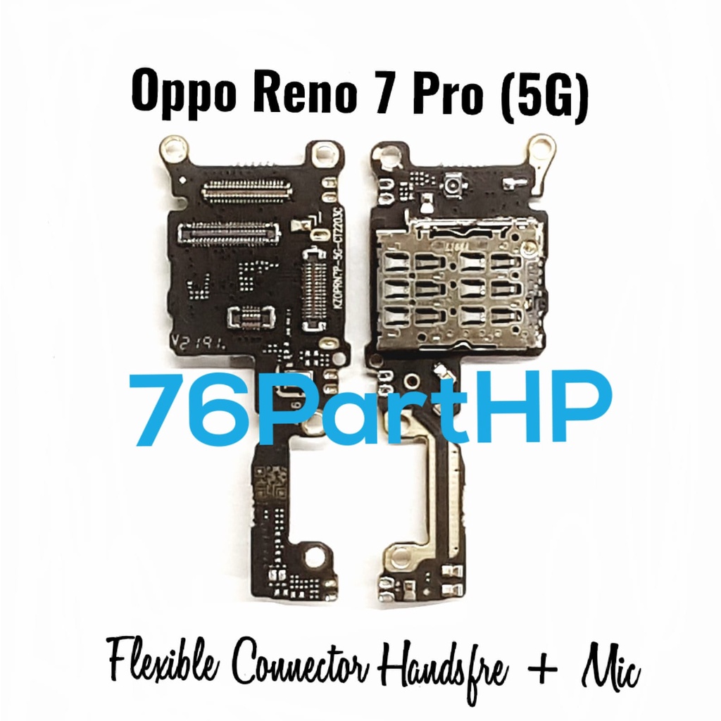 Papan PCB Connector Charger Mic Handsfree Oppo Reno 7 Pro 5G Konektor