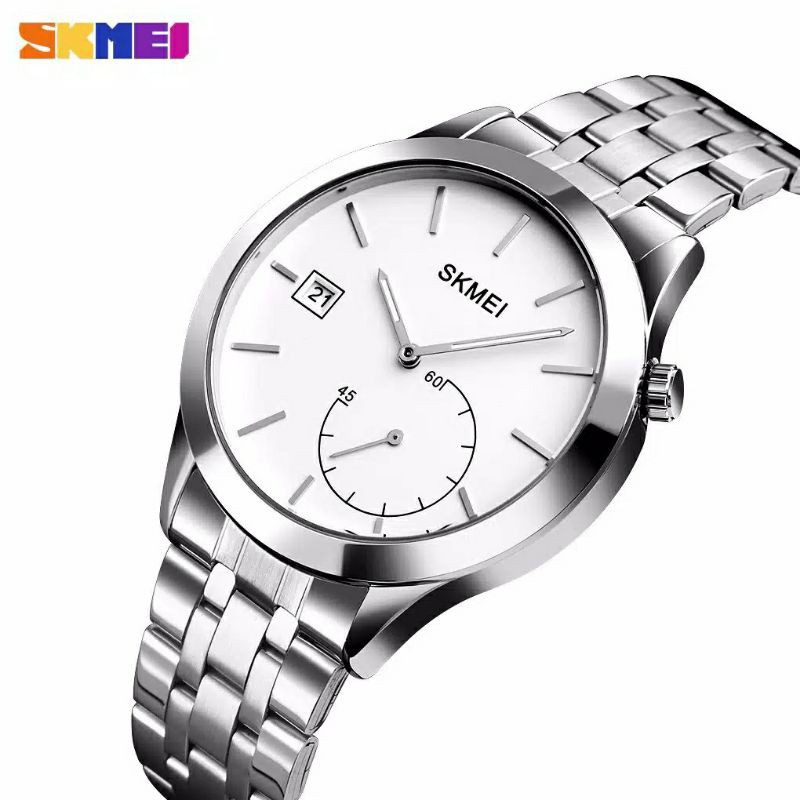 [SALE] Jam Tangan Pria Cowok SKMEI 1581 All Stainless Steel Original