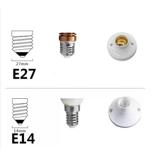 JACKSHOP Lampu Bohlam LED 12w 3Warna Fiting e14 &amp; e27 CORN Hias Gantung Candel