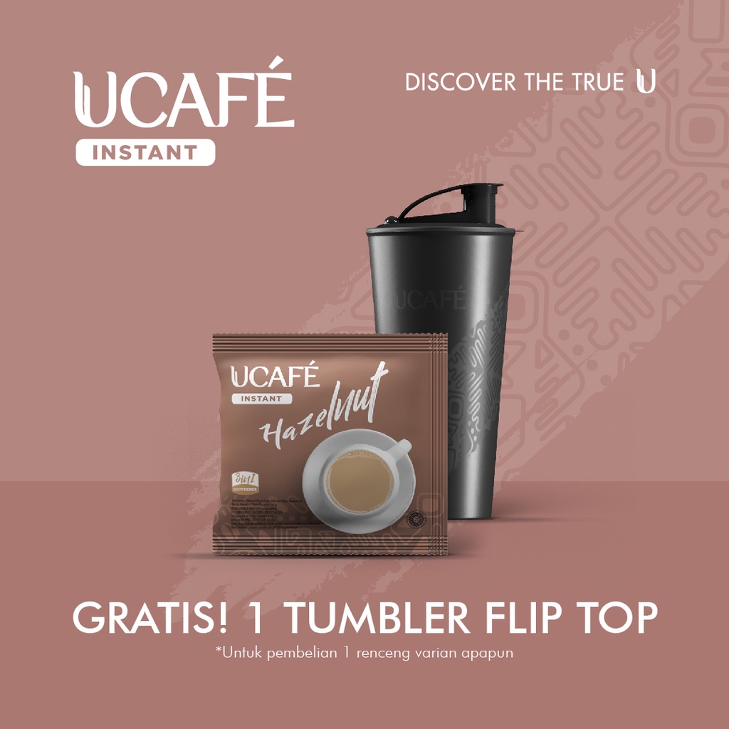 Jual UCAFE Instant Coffee Hazelnut R10 (10 sachets x 20g) | Kopi Instan ...