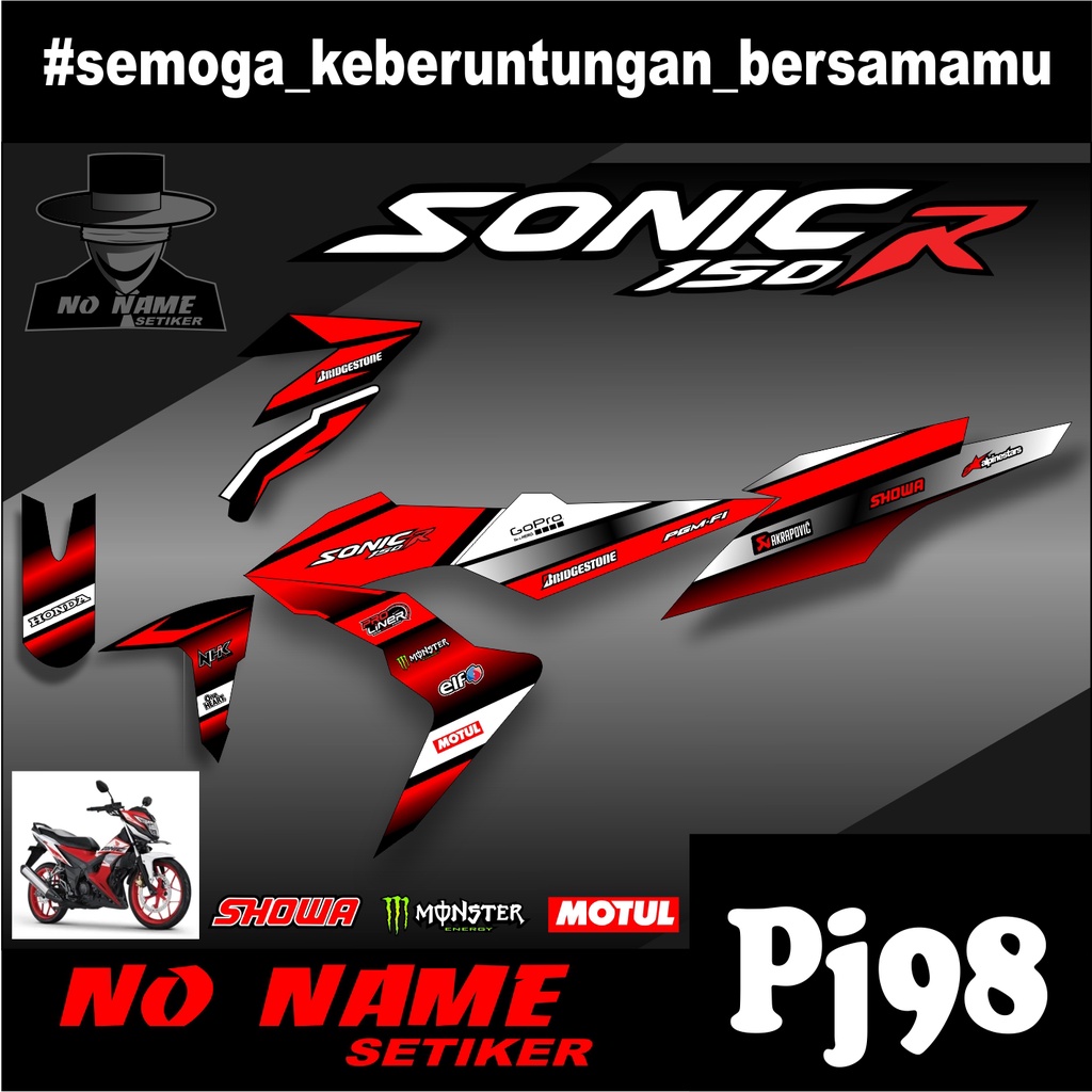 Decal Racing buat motor Sonic 150 R full body (pj98) striping sonic 150 R mandalika